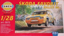 Eitech Kliklak Škoda Favorit Rallye 96 makett 1: 28 - műanyag építőkészlet