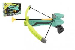 Teddies Pisztoly/íj tapadókorongos műanyag 25cm + nyilak 3db dobozban (UN41728)