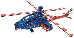 WoodCraft Woodcraft fa 3D puzzle amerikai Apache helikopter vadászrepülőgép (DV06888)