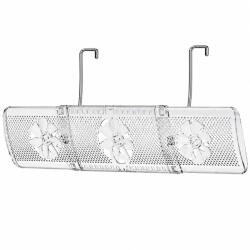 Flippy Deflector Aer Conditionat Split, Flippy, Deflector Extensibil 3 in 1, Telescopic 52 - 86 x 16 cm, Model cu Ventilatoare Integrate, Transparent/Alb (167320)