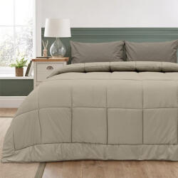 Lino Home Pilotă Super Dublu cu Umplutură Microfiber 220x240cm Colcha Bej 1200001648 120 g/mp2Gsm (1200001648)
