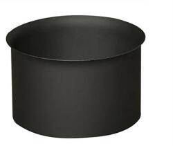 STEEL Processing Manşon de perete pentru fum 130 mm, grosime 1, 5 mm, negru