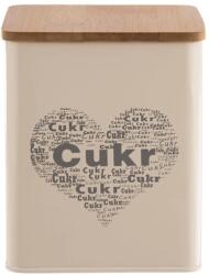 Orion Cutie decorativă pentru zahăr cu motiv de inimă (tablă și lemn)