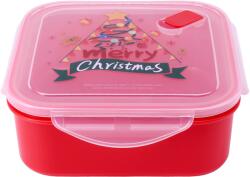 Toro Caserolă din plastic cu capac TORO 1, 2 l cu motiv de Crăciun