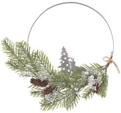 Indecor Coroniță decorativă suspendată DEER din metal și plastic, 28 cm