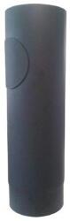 STEEL Processing Tub de fum cu orificiu 150 mm, lungime 500 mm, grosime 1, 5 mm, negru