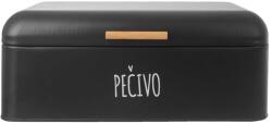 Orion Cutie pentru pâine Black cu capac din bambus