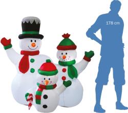 Sparkys Familie de oameni de zăpadă gonflabilă luminoasă 153 cm
