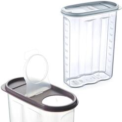 Hobby Life Recipient din plastic pentru alimente vrac cu dozator și marcaj de măsurare 2, 4 l