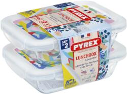Pyrex Set de caserole dreptunghiulare din sticlă PYREX 2 × 0, 8 l