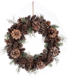 Indecor Coroniță decorativă din conuri de pinie 40 cm