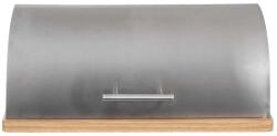 Orion Cutie de pâine din inox și lemn 39 × 28 × 15 cm