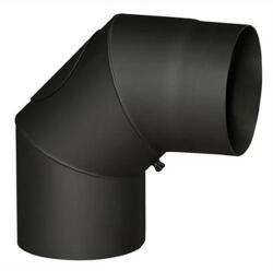 STEEL Processing Cot de fum cu orificiu 120 mm, 90°, grosime 1, 5 mm, negru