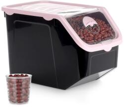 Vilde Container din plastic pentru fructe, legume și alimente vrac cu capac, 12 l