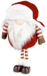 Vilde Figurină de Crăciun spiriduș 39 cm - decorațiune textilă cu căciulă tricotată și barbă
