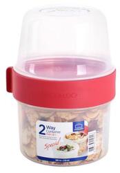 LocknLock Caserolă alimentară Lock&Lock 2în1 cu două compartimente, 670 ml