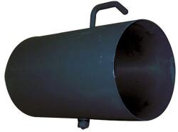 STEEL Processing Țeavă de fum cu clapetă 125 mm, lungime 250 mm, neagră