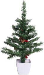 Bauerkraft Brad artificial de Crăciun în ghiveci, pin nins, 90 cm