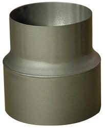 STEEL Processing Reducție tubulară pentru fum 200/150 mm, lungime 160 mm, grosime 1, 5 mm, neagră