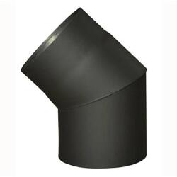 STEEL Processing Cot de fum 130 mm 45° negru 1, 5 mm