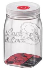 LocknLock Recipient pentru alimente LOCK&LOCK Square 750 ml cu capac înșurubabil
