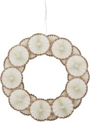 House Doctor Accesoriu decorativ de sărbători Rosette coroană 34 cm alburiu (202742022)