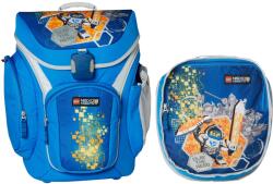LEGO® Ghiozdan scoala Explorer + sac sport, LEGO Core Line - design bleu Nexo Knights (LG-20018-1708) - vexio