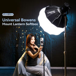 ULANZI 65cm-es nyitható gömb softbox, lantern, Bowens csatlakozás, hordtáskával (UL-L061)