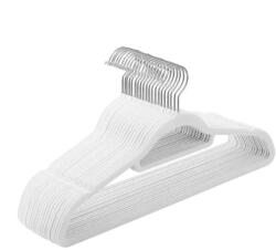 Songmics Home Set 20 de umerase catifea, Songmics, alb (CRF020W01)