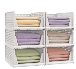 SongmicsHome Set 6 organizatoare pentru dulapuri, Songmics, 66 x 53.5 x 43 cm, alb (LPC600WZ01) Raft