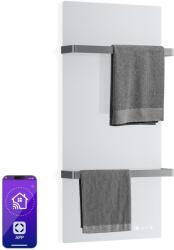 Klarstein HotSpot Crystal Smart infravörös panel | 800 W | 12 m2 | Érintőképernyős vezérlés és hangvezérlés (TH800-comfort (white)) (TH800-comfort (white)) - electronic-star