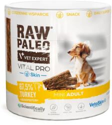 RAW PALEO Vital Pro Skin & Coat Turkey Mini recompensă piele și blană câini mici, curcan 100 g