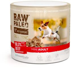 RAW PALEO Olympic Beef Mini recompensă hipoalergenică de antrenament pentru câini mici, cu vită 90 g