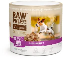 RAW PALEO Olympic Lamb Mini recompensă hipoalergenică de antrenament pentru câini mici, cu miel 90 g