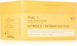 VT Cosmetics Vitamin C Astaxanthin Mask bőrvilágosító hidratáló maszk egységesíti a bőrszín tónusait nagy csomagolás 30 db