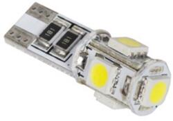 VIPOW Bec led auto 5X SMD5050 alb canbus T10 W2.1x9.5D, ZAR0380 (ZAR0380)