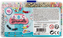 Grafix Set 15 modele margele alfabet Grafix GR240020, Varsta 6+ ani, Multicolor (GR240020_Initiala)