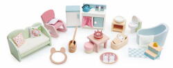 Tender Leaf Jucarie din lemn premium, Set mobilier camera rurala, Tender Leaf Toys - Dovetail, 20 piese, echipamente si accesorii complete, 3+ ani (TL8166)