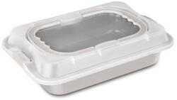 Berlinger Haus Téglalap alakú sütőtál műanyag fedővel és titán bevonattal Sahara 36, 5cm 55896 (BH/8639)