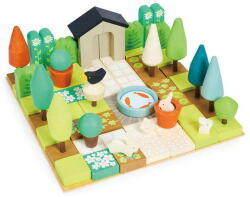 Tender Leaf Mica gradina, Tender Leaf Toys - Little Garden Designer, din lemn premium, 67 piese, 3+ ani (TL8488)