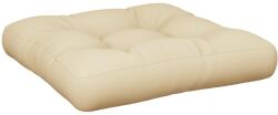 vidaXL krémszínű szövet raklappárna 58 x 58 x 10 cm 1.25 kg (360903)