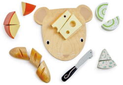 Tender Leaf Jucarie din lemn premium, Tender Leaf Toys - Tabla de tocat branza, 13 piese, 2+ ani (TL8293)