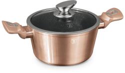 Berlinger Haus Lábas márvány bevonattal és üvegfedővel Metallic Line Rose Gold 20cm 55673 (BH/1514NN)