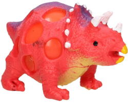 LG Imports Jucarie antistres Squeeze Ball Dinozaur LG Imports LG9270, Varsta 6 ani, Portocaliu-Rosu (LG9270_Rosu)