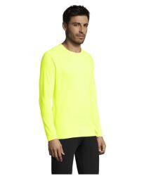 SOL'S Férfi hosszú ujjú sportpóló Sol's Sporty LSL SO02071, Neon Yellow, S (so02071ney-s)