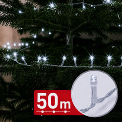  Fényfüzér - 50 m - hidegfehér - 1000 LED - 220-240V - 9W - átlátszó kábel (59771C)