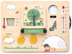 Tender Leaf Statia meteo educativa, Tender Leaf Toys - Weather Watch, din lemn premium, 13 piese, 3+ ani (TL8421)