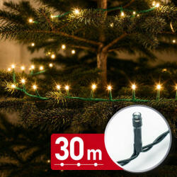  Fényfüzér - 30 m - melegfehér - 600 LED - 220-240V - 6W - zöld kábel (59769W)