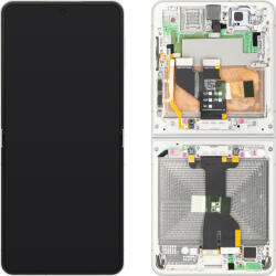 Samsung Display cu Touchscreen Samsung Galaxy Z Flip8 F776, cu Rama, Sub Inner, Alb (Cream), Service Pack GH82-39754B (GH82-39754B) - gsmnet