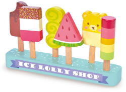 Tender Leaf Jucarie din lemn premium, Set inghetate, Tender Leaf Toys - Ice Lolly Shop, 6 piese, 3+ ani (TL8277)